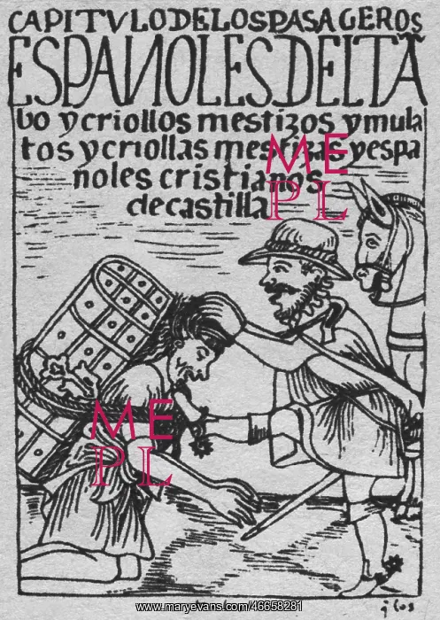 : Peru, Spanish colonization, Mestize are tortured : Peru, Spanish colonization, Mestize are tortured