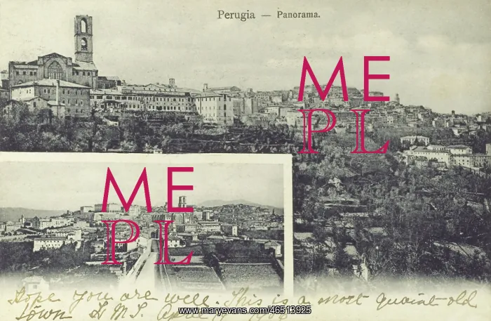 : Perugia, Italy - Two panoramic views : Perugia, Italy - Two panoramic views