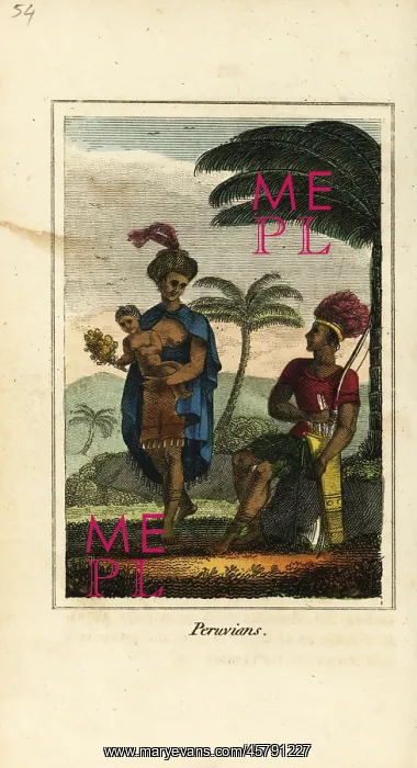 : Peruvians or Inca people, 1818 : Peruvians or Inca people, 1818