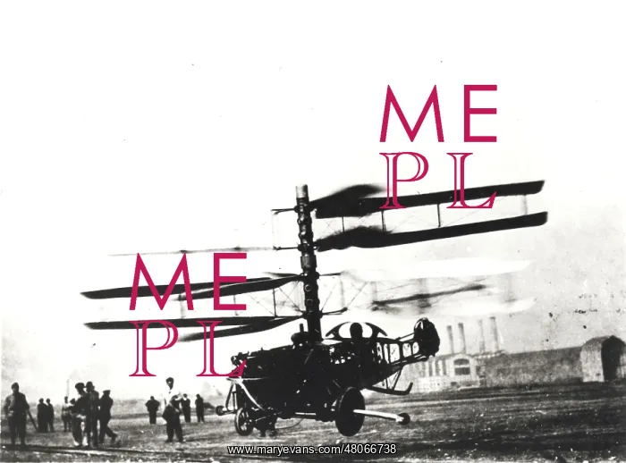 : Pescara helicopter of 1923 in flight (just) : Pescara helicopter of 1923 in flight (just)