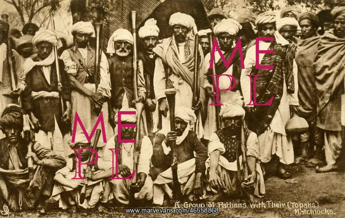  : Peshawar - Pathan Tribesmen with rifles