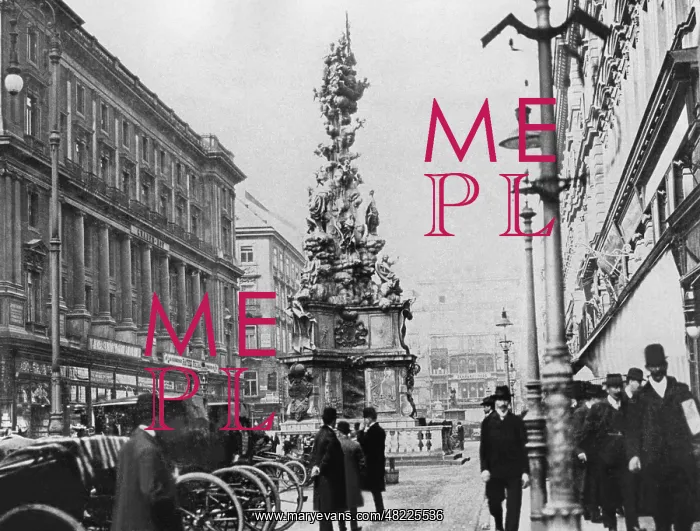 : The Pestsaeule (Plague Column) in Vienna, 1909 : The Pestsaeule (Plague Column) in Vienna, 1909