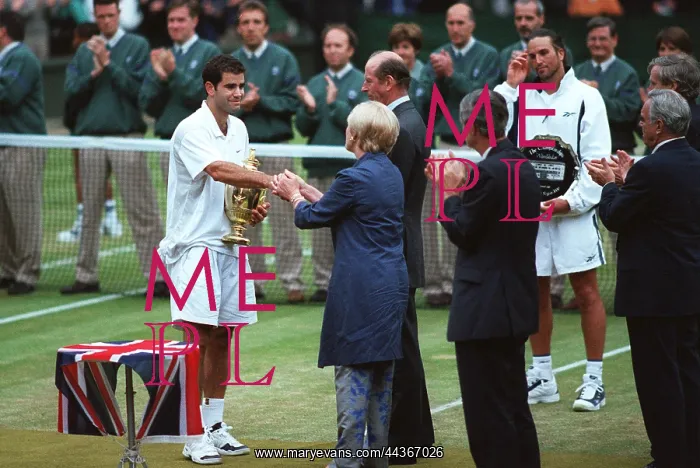 : Pete Sampras & Duchess of Kent at Wimbledon : Pete Sampras & Duchess of Kent at Wimbledon