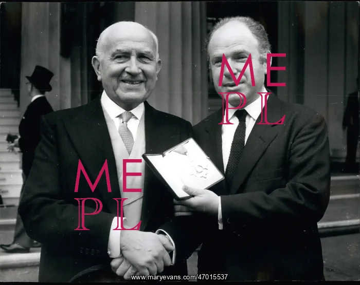 : Peter Brook, RSC Director, OBE, with father : Peter Brook, RSC Director, OBE, with father