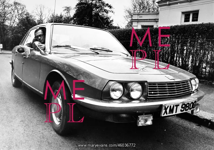 : Peter Easton & his NSU car : Peter Easton & his NSU car