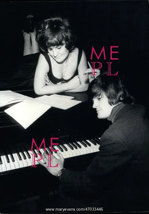 : Peter Hecht, pianist, working with a singer, Germany : Peter Hecht, pianist, working with a singer, Germany