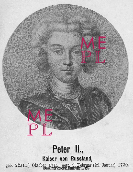 : Peter II. - tsar - Russia - Romanow - 01.01.1715-31.12.1730 : Peter II. - tsar - Russia - Romanow - 01.01.1715-31.12.1730