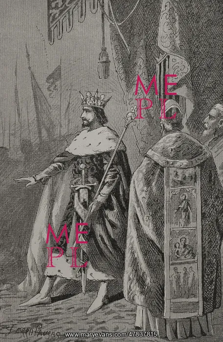 : Peter III of Aragon (1240-1285). Coronation of : Peter III of Aragon (1240-1285). Coronation of