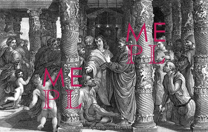 : Peter and John at the Beautiful Gate. Silver : Peter and John at the Beautiful Gate. Silver