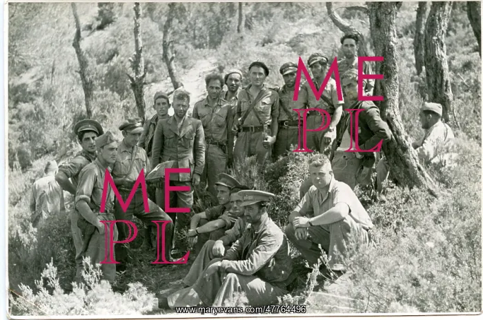 : Peter Kerrigan and British Brigade with Major Valledor and s : Peter Kerrigan and British Brigade with Major Valledor and s