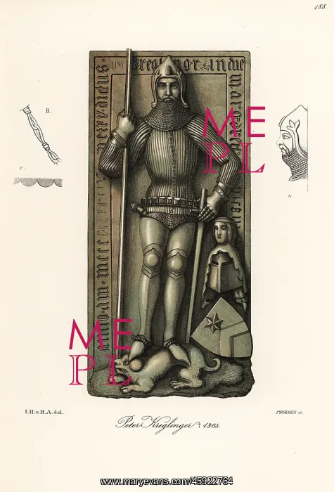  : Peter Kreglinger in quilted armour, 14th century