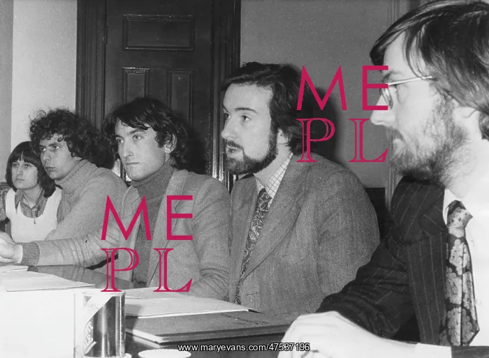 : Peter Mandelson and others at a press conference : Peter Mandelson and others at a press conference