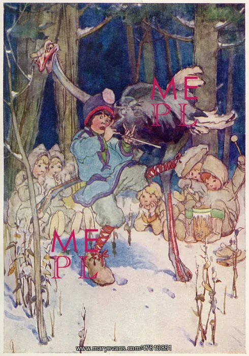 : Peter Pan, Lost Boys with an ostrich : Peter Pan, Lost Boys with an ostrich