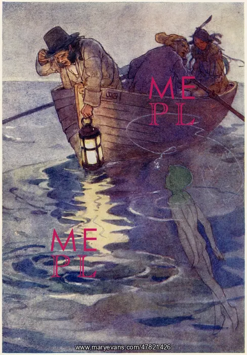: Peter Pan, Tiger Lily bound in the Pirates boat : Peter Pan, Tiger Lily bound in the Pirates boat