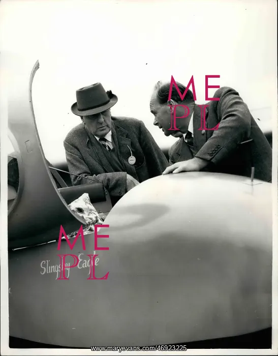  : Peter Scott and Lord Brabazon with glider