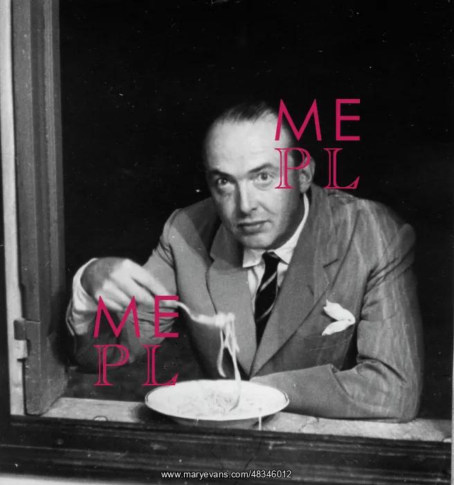 : Peter Thorneycroft eating spaghetti : Peter Thorneycroft eating spaghetti