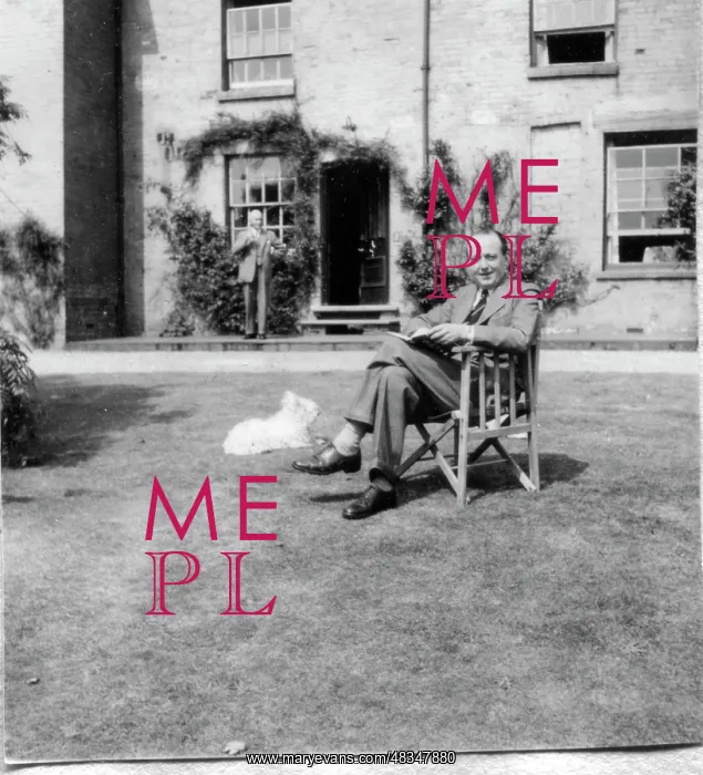 : Peter Thorneycroft in garden at Oaklands : Peter Thorneycroft in garden at Oaklands
