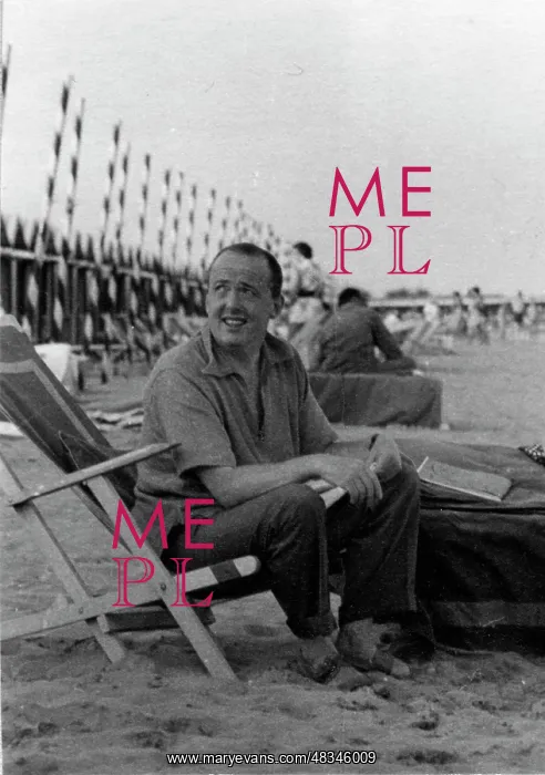 : Peter Thorneycroft at the Lido, Venice, Italy : Peter Thorneycroft at the Lido, Venice, Italy