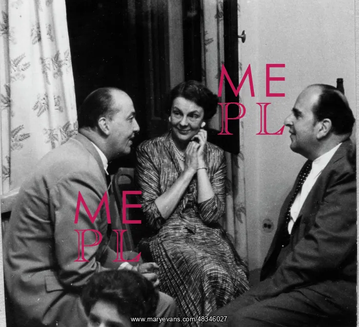 : Peter Thorneycroft, Marjorie Scaretti and Robert Morley : Peter Thorneycroft, Marjorie Scaretti and Robert Morley