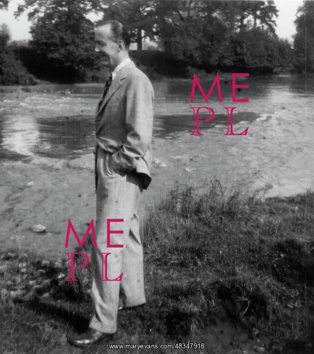 : Peter Thorneycroft standing by a lake : Peter Thorneycroft standing by a lake