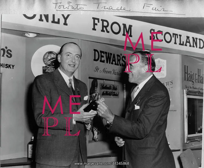 : Peter Thorneycroft at a trade fair, Toronto, Canada : Peter Thorneycroft at a trade fair, Toronto, Canada