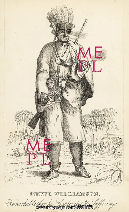 : Peter Williamson or Indian Peter, 18th century showman : Peter Williamson or Indian Peter, 18th century showman
