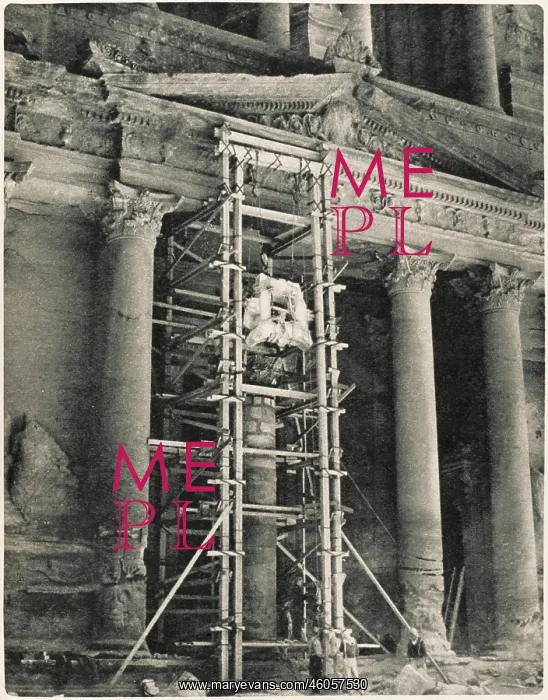 : Petra repairs 1962, Jordan : Petra repairs 1962, Jordan