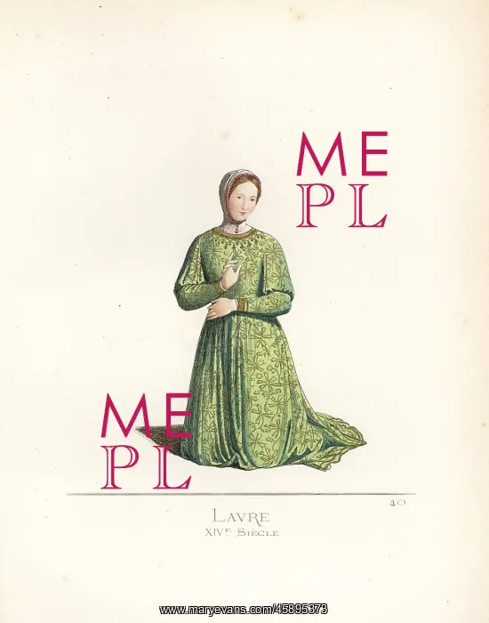 : Petrarch's Laura, from a portrait by Simone : Petrarch's Laura, from a portrait by Simone