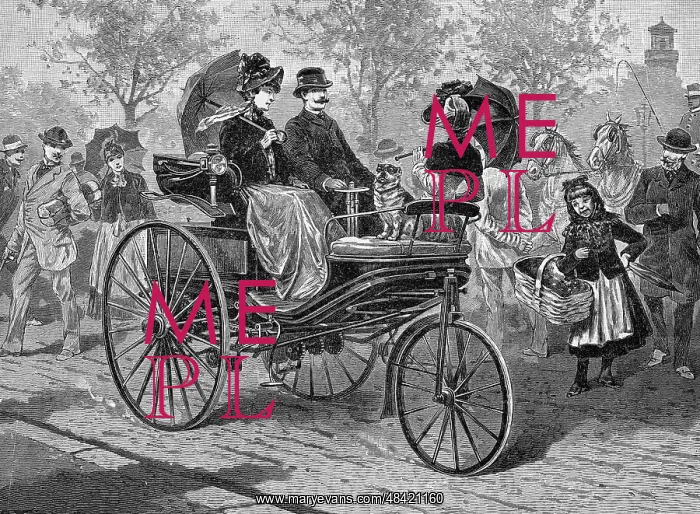 : Petrol-driven car by Benz & Co. capable of 16 : Petrol-driven car by Benz & Co. capable of 16