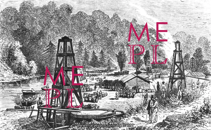 : Petroleum field in Pennsylvania around 1860 : Petroleum field in Pennsylvania around 1860