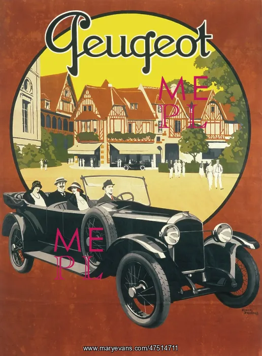 : Peugeot advertising poster : Peugeot advertising poster