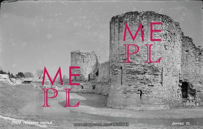 : Peversey Castle Ruins : Peversey Castle Ruins