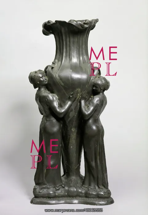 : Pewter flower vase : Pewter flower vase