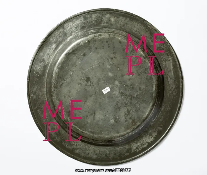 : Pewter plate : Pewter plate