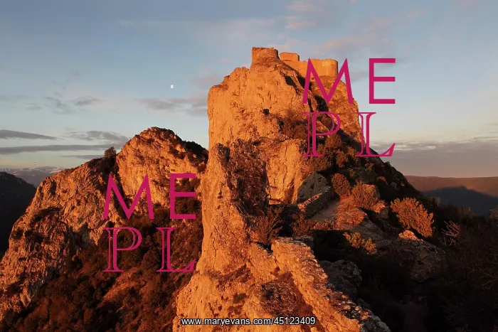 : Peyrepertuse Castle, Aude, France : Peyrepertuse Castle, Aude, France