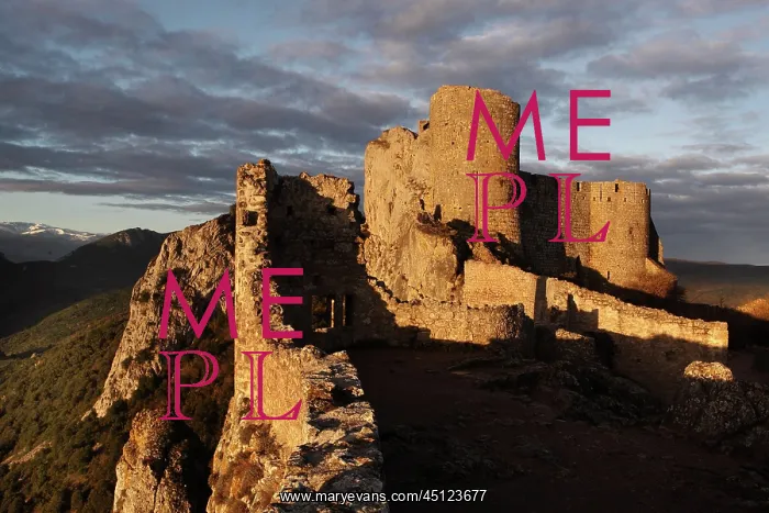 : Peyrepertuse Castle, Aude, France : Peyrepertuse Castle, Aude, France