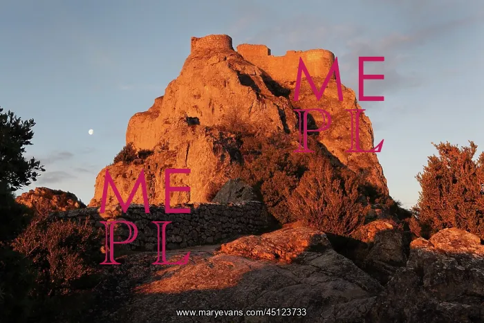 : Peyrepertuse Castle, Aude, France : Peyrepertuse Castle, Aude, France