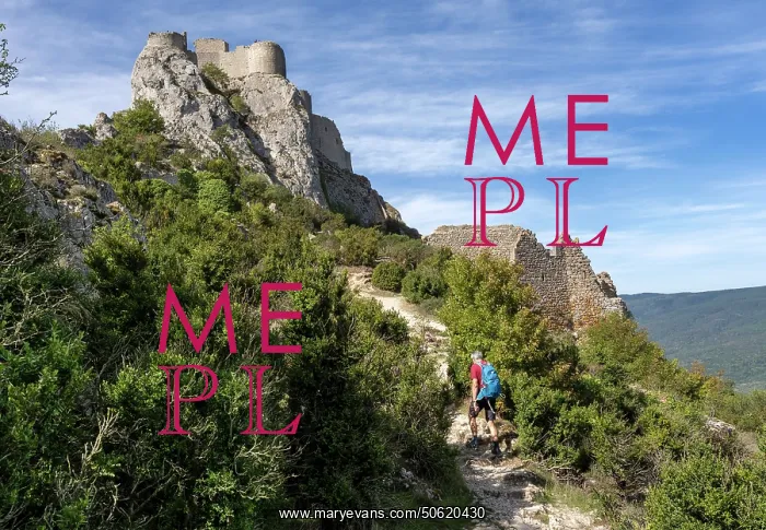 : Peyrepertuse Castle, Duilhac-sous-Peyrepertuse, Aude, France : Peyrepertuse Castle, Duilhac-sous-Peyrepertuse, Aude, France