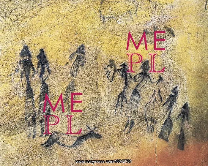 : Phallic dance. Mesolithic art. Cave. SPAIN. Barcelona : Phallic dance. Mesolithic art. Cave. SPAIN. Barcelona