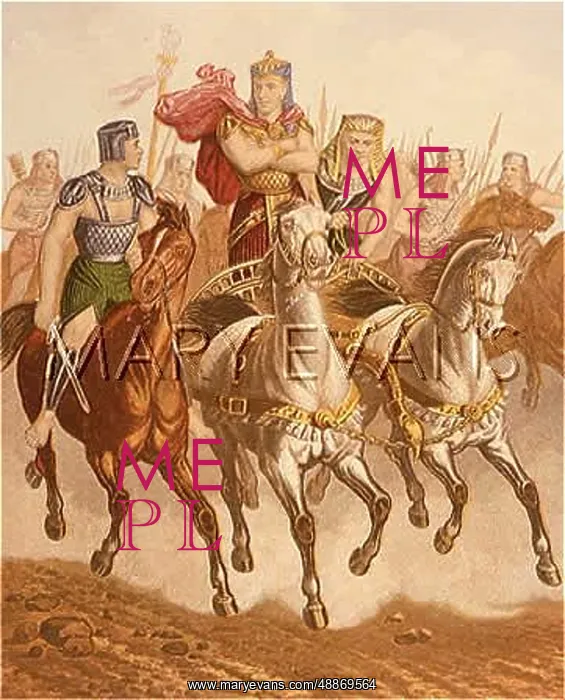 : PHARAOH CHASES ISRAELITE : PHARAOH CHASES ISRAELITE