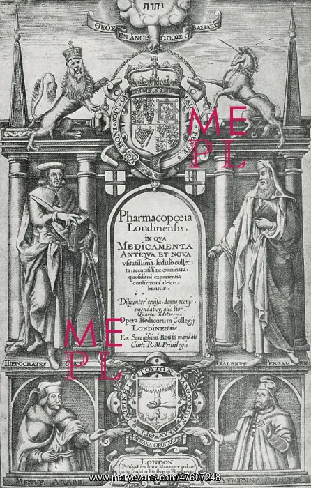 : Pharmacopoeia Londinensis, 1632 : Pharmacopoeia Londinensis, 1632