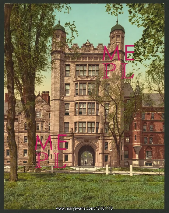 : Phelps Hall and gateway, Yale College : Phelps Hall and gateway, Yale College