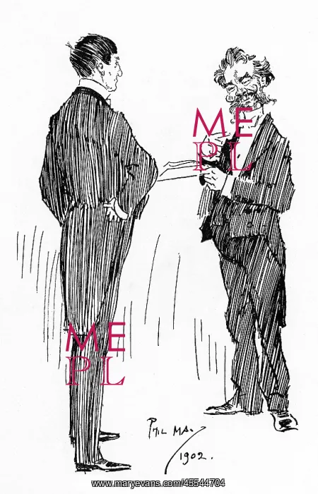 : Phil May receives a caricature request - duly granted! : Phil May receives a caricature request - duly granted!