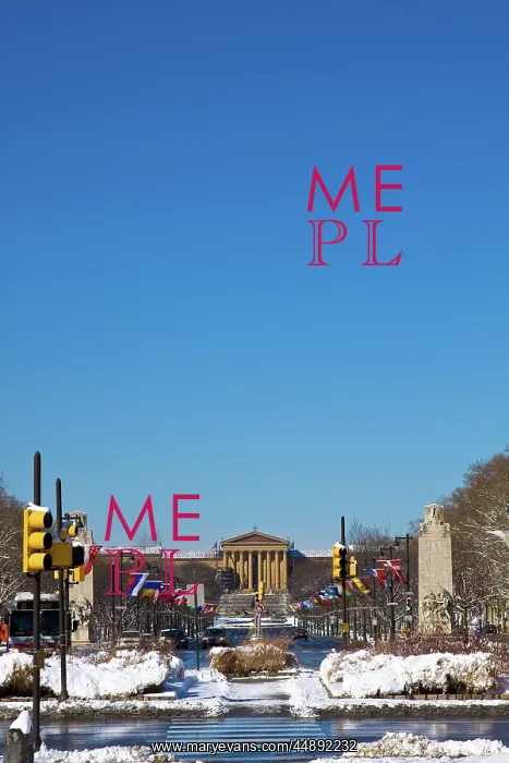 : PHILADELPHIA MUSEUM OF ART FROM SNOWY BENJAMIN : PHILADELPHIA MUSEUM OF ART FROM SNOWY BENJAMIN
