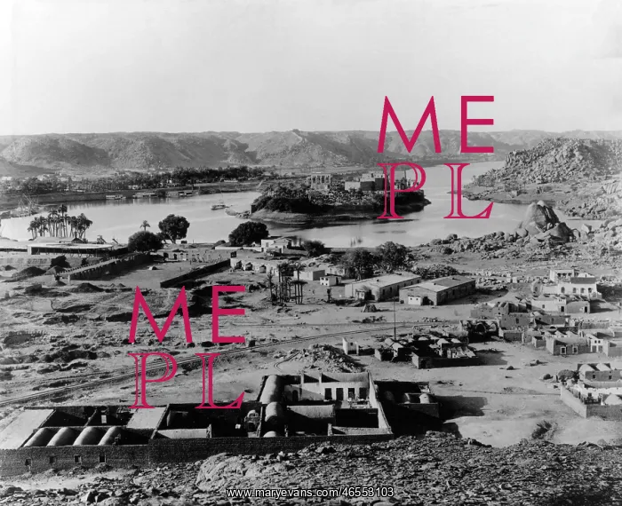: Philae Island and Temple, Nile River, Egypt : Philae Island and Temple, Nile River, Egypt