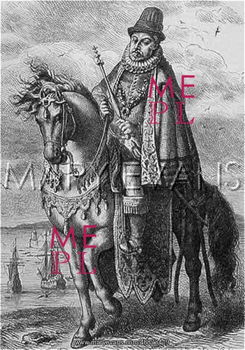 : Philip II, King of Spain, on horseback : Philip II, King of Spain, on horseback