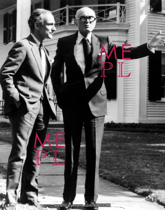 : PHILIP JOHNSON, with host-narrator Robert ? : PHILIP JOHNSON, with host-narrator Robert ?
