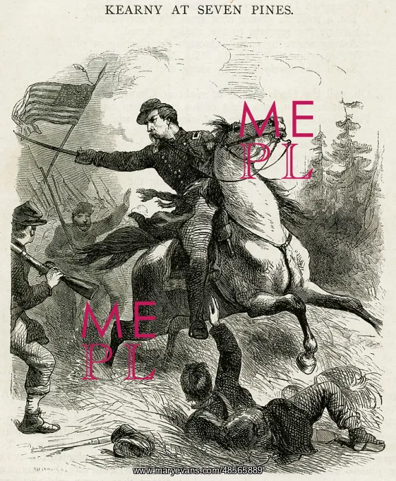 : Philip Kearny fighting at Seven Pines : Philip Kearny fighting at Seven Pines