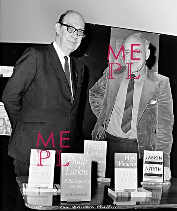 : Philip Larkin and Barry Bloomfield at the ? : Philip Larkin and Barry Bloomfield at the ?