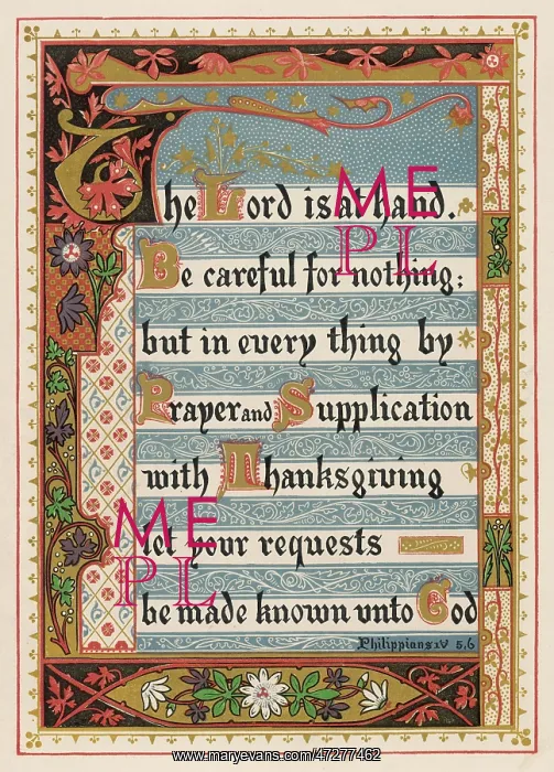 : Philippians IV:5-6 : Philippians IV:5-6